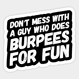 Burpees Sticker